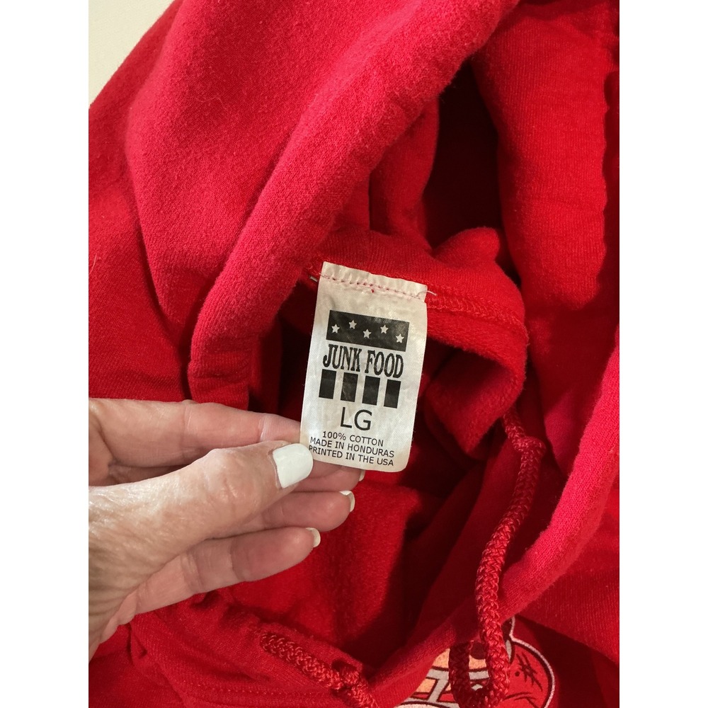 Junk Food x Disney NFL San Francisco 49ers Mickey Mouse Hoodie Red Size L - Picture 2 of 8